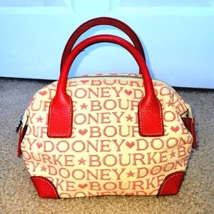Dooney & Bourke Women Ivory Red Handbag Purse